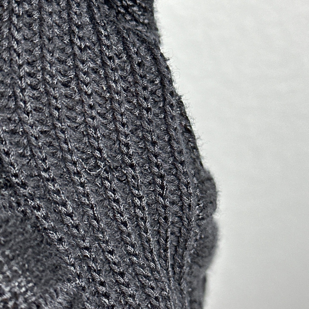 Lauren Ralph Lauren Cardigan Women L Black Cable Knit Cottagecore Boho Fisherman - Picture 10 of 11